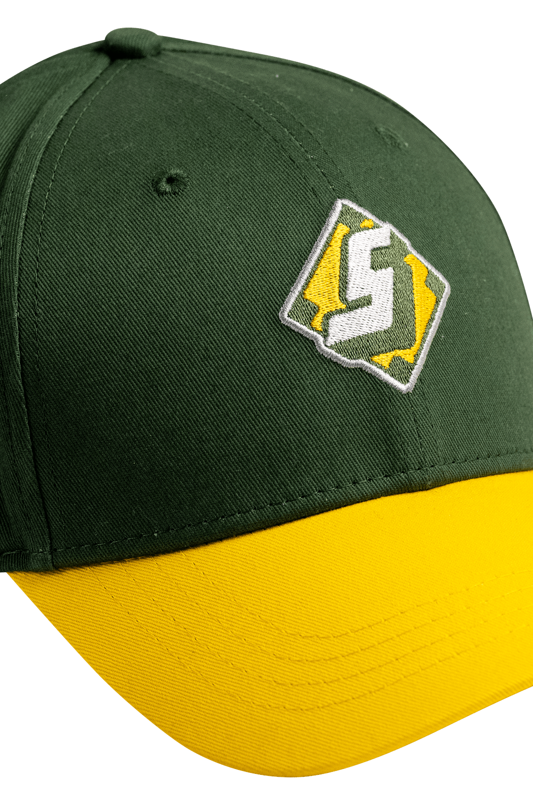Green and Yellow S Diamond Snapback, view 4
