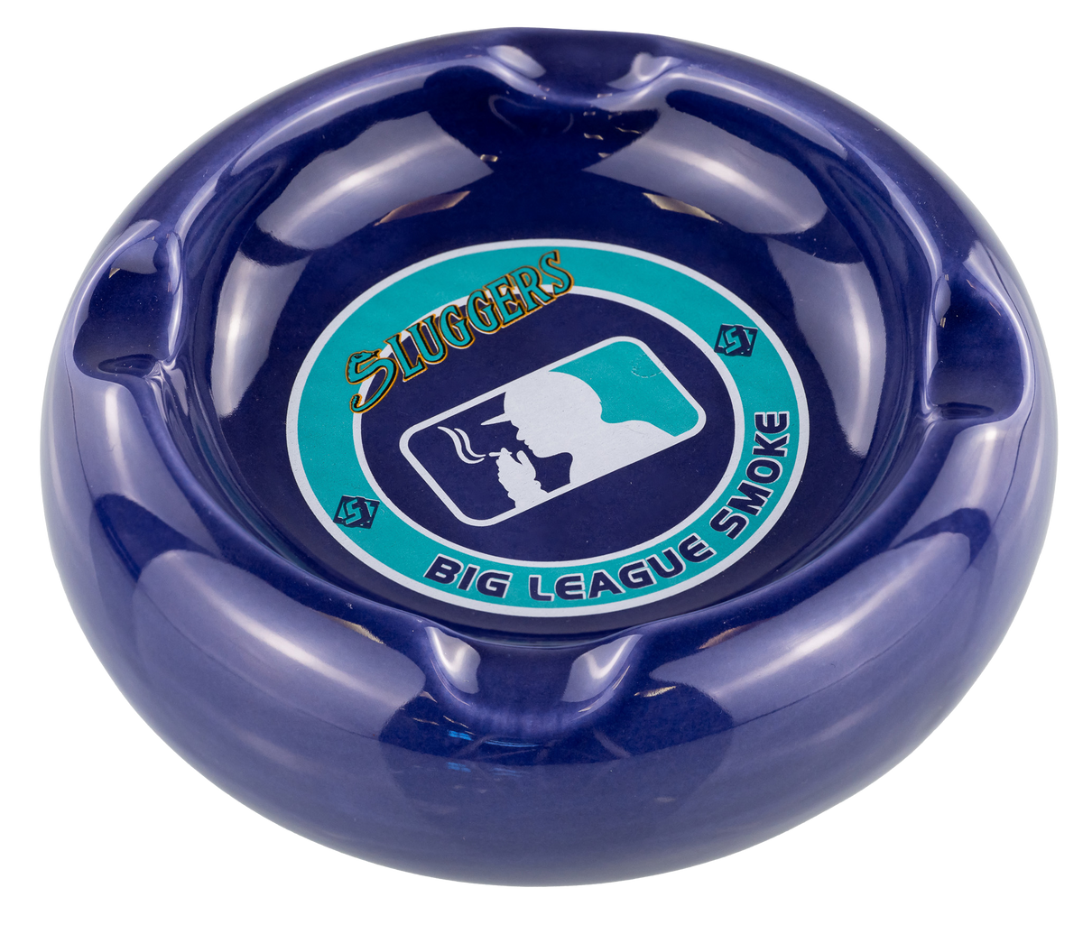 Purple Serpent Ceramic Ash Tray, view 1