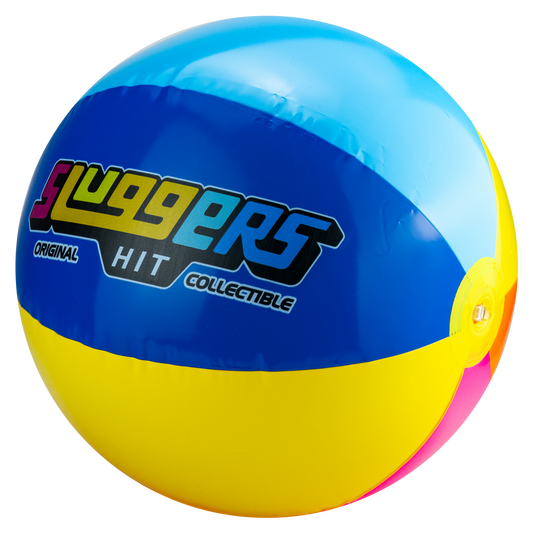Blue Yellow and Pink Beach Ball, view 1
