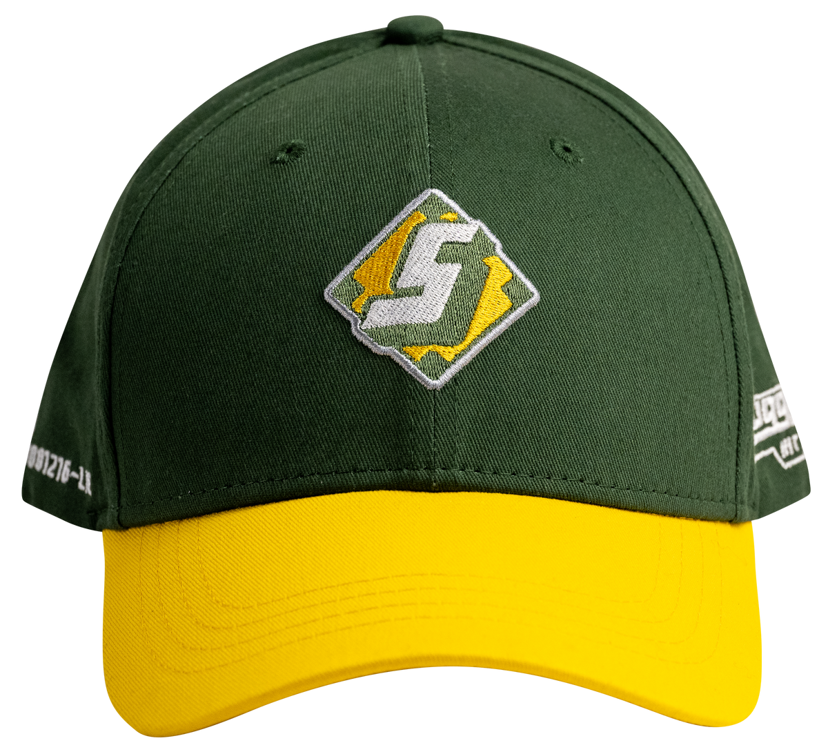 Green and Yellow S Diamond Snapback, view 1