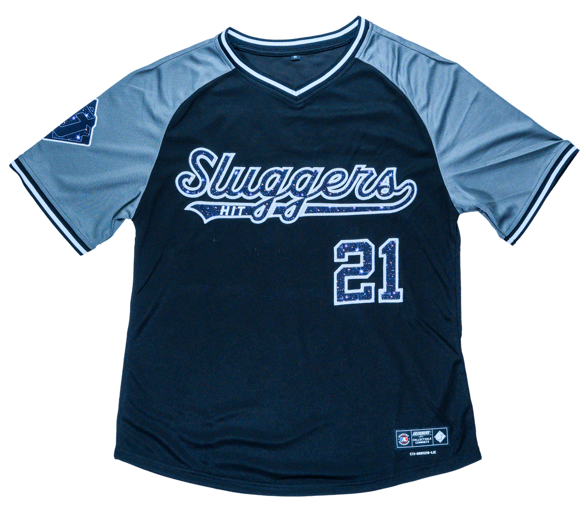 Blackout Black Baseball Jersey, view 1
