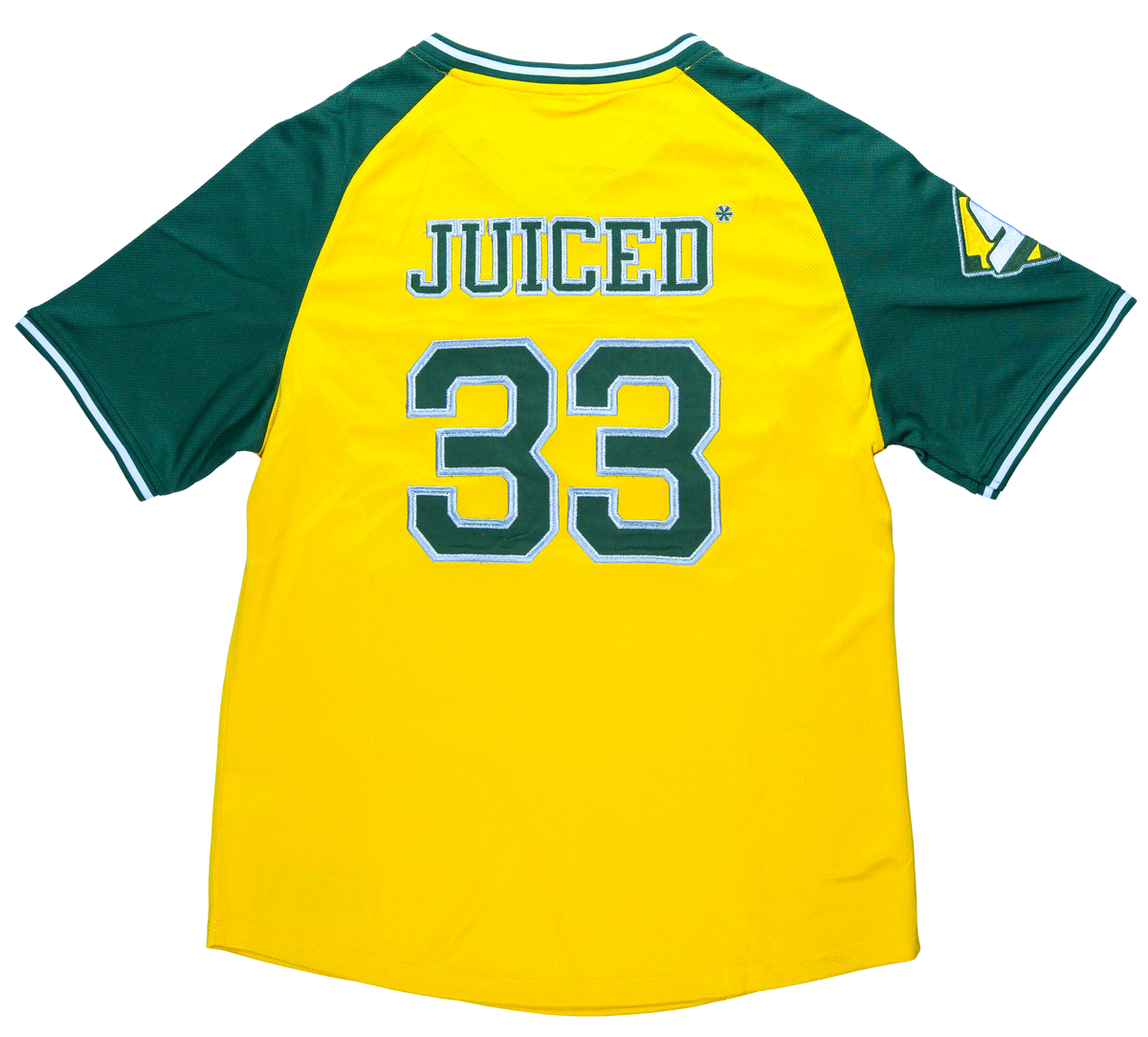 Oakland Yellow Baseball Jersey, view 2