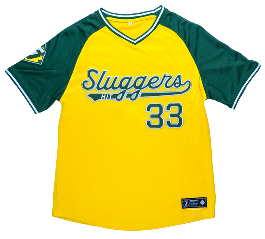 Oakland Yellow Baseball Jersey, view 1