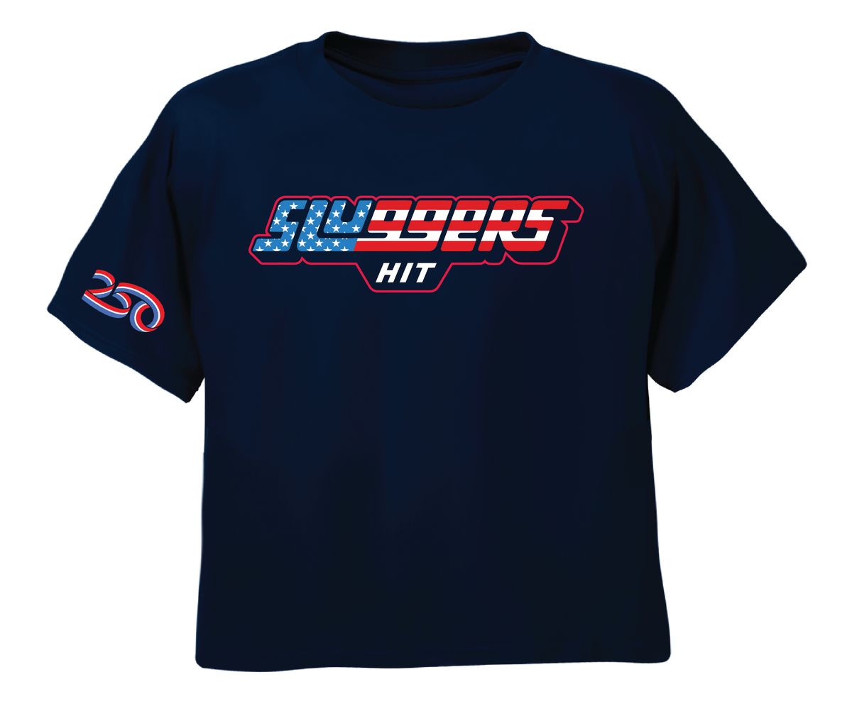 USA 250 Navy Crop Top