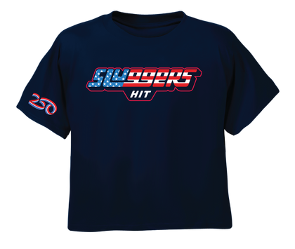 USA 250 Navy Crop Top, view 1
