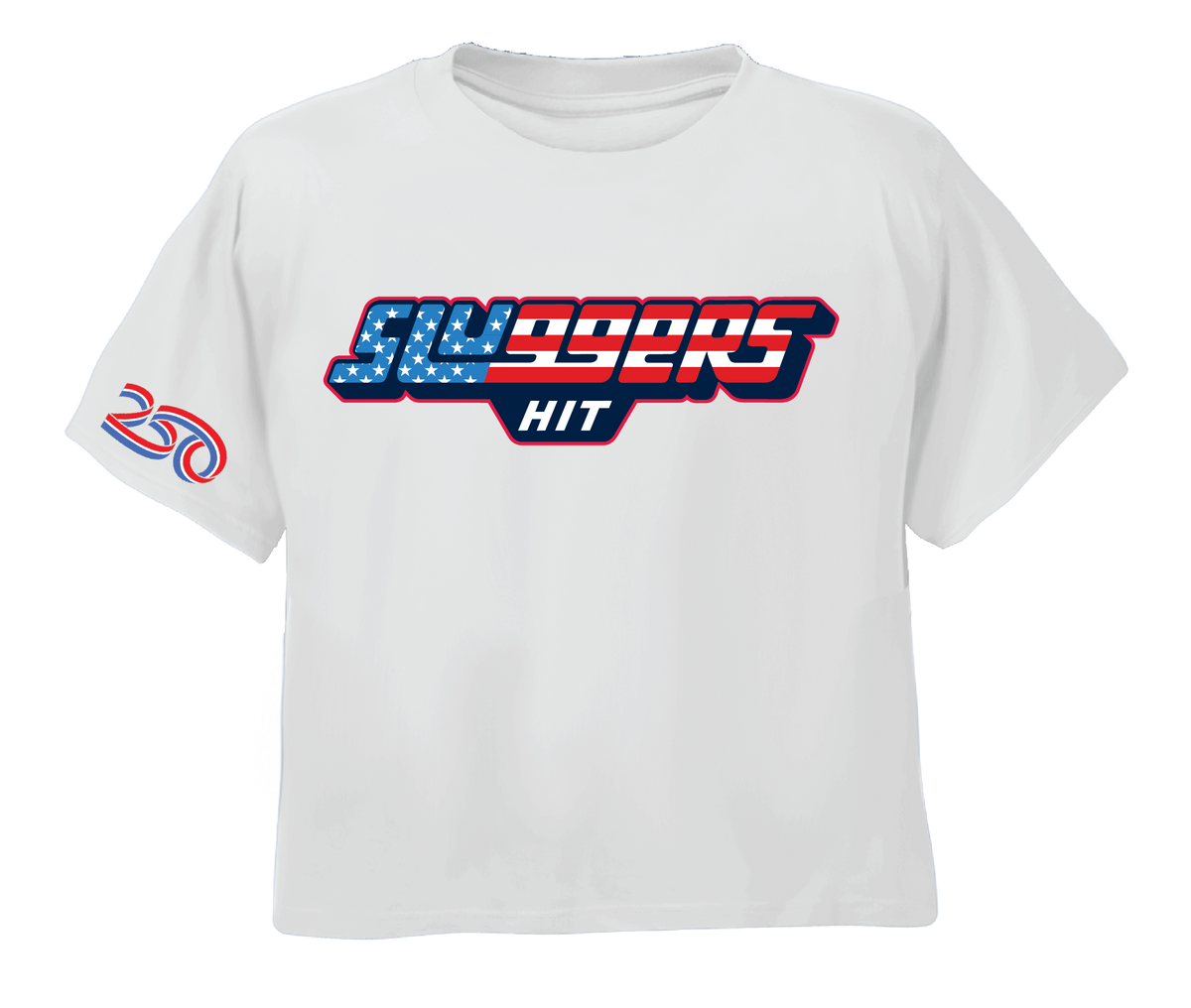 USA 250 White Crop Top, view 1