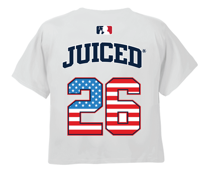USA 250 White Crop Top, view 2
