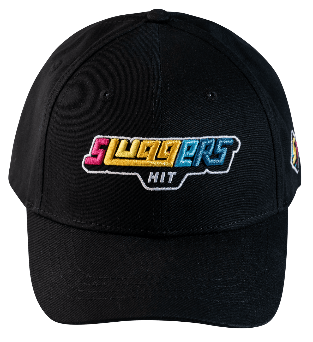 Black Rainbow Stitch Snapback
