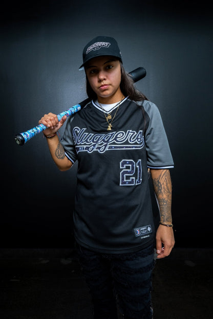Blackout Black Baseball Jersey, view 3