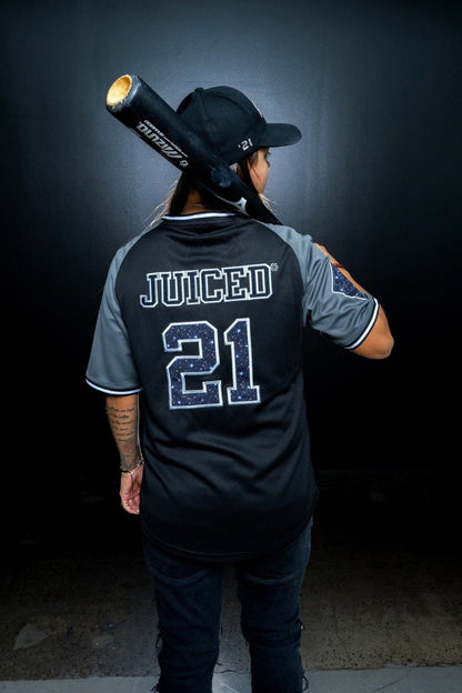 Blackout Black Baseball Jersey, view 4