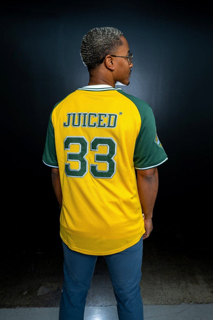 Oakland Yellow Baseball Jersey, view 4