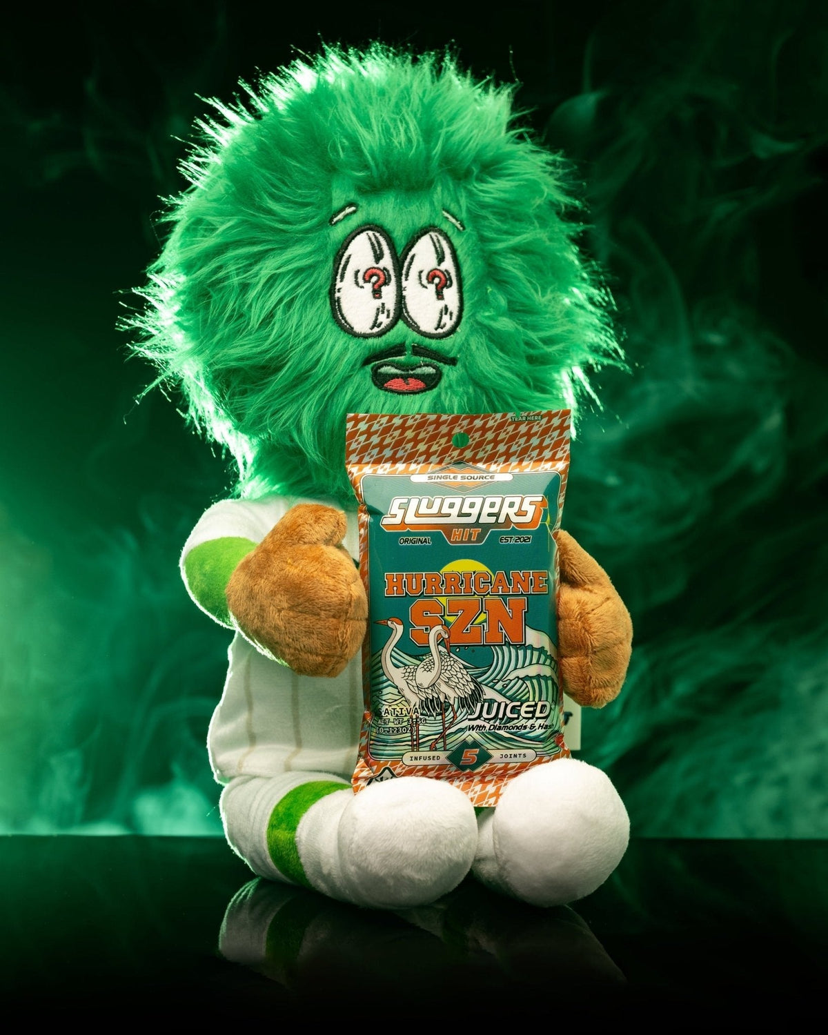 Green Sluggers Character Plush, view 3